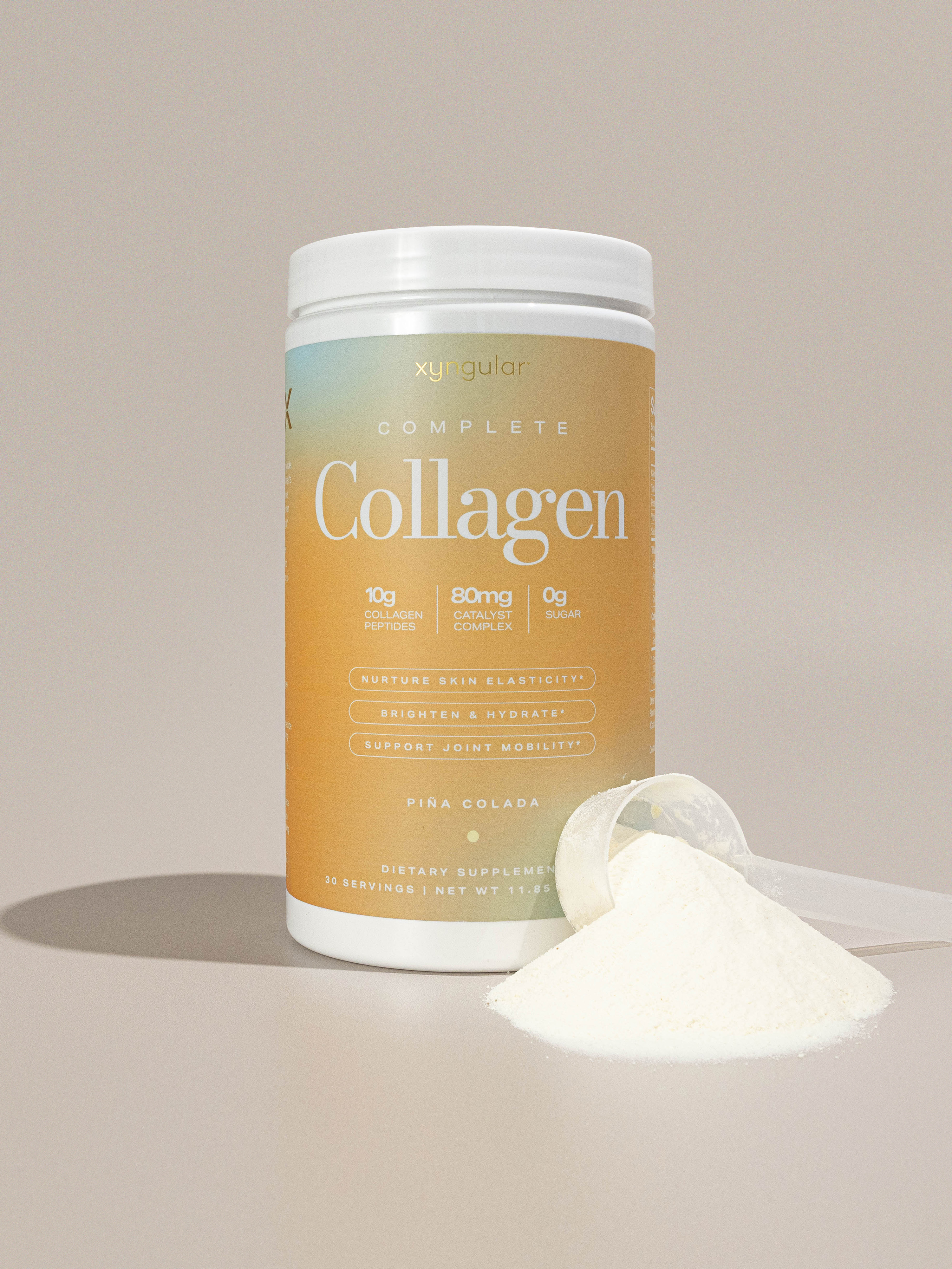 Xyngular Complete Collagen is packed with protease and serrapeptase (highly effective digestive enzymes) as well as several amino acids to help break down your food and improve digestion quickly.