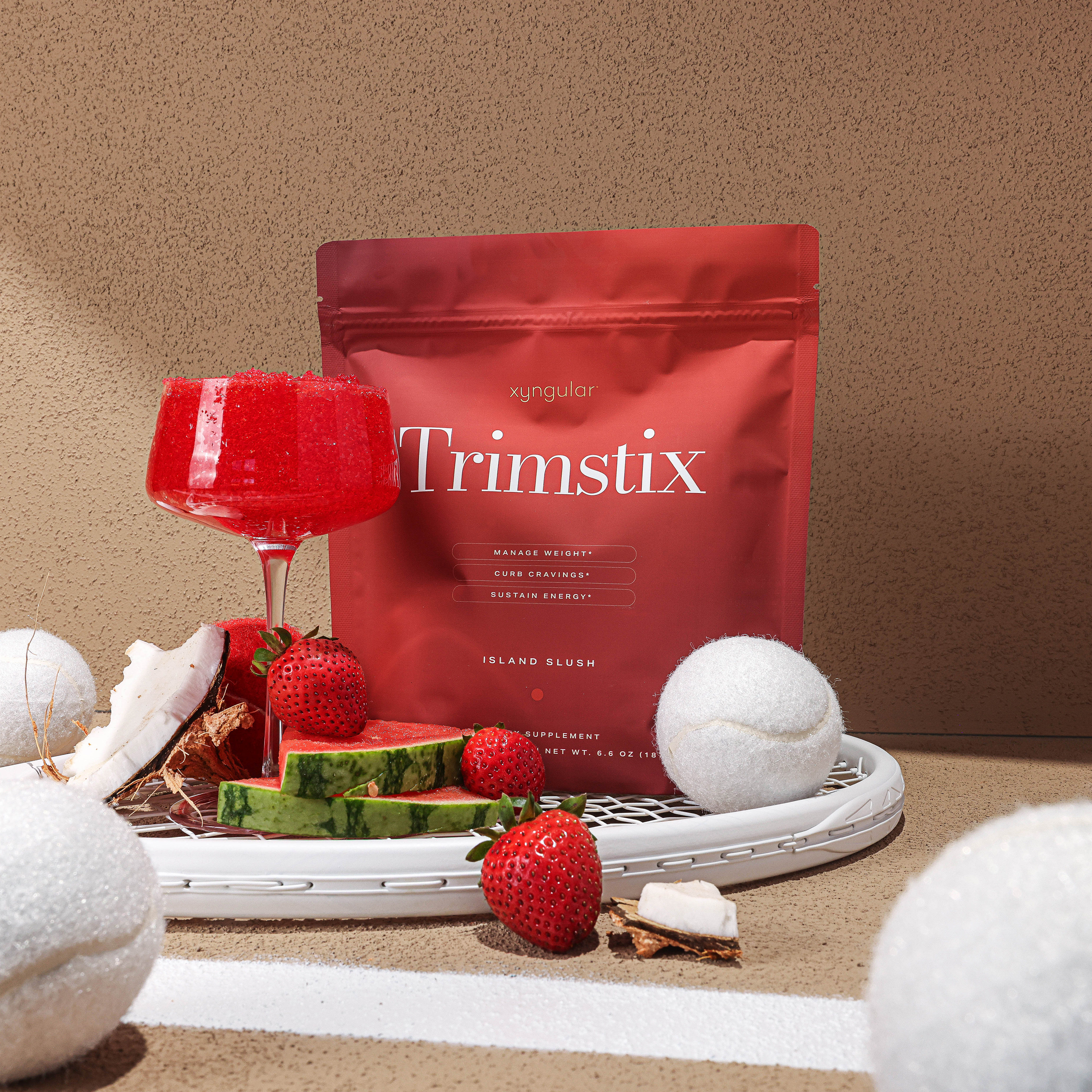 Trimstix Naturals is a natural energy drink that is clinically formulated to support appetite regulation, combat cravings, and stabilize blood sugar balance to keep energy–and your focus–on your side.